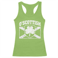 Irish-Scots Irish Scottish Racerback Tank Top O'Scottish Vintage Shamrock