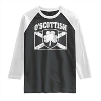 Irish-Scots Irish Scottish Raglan Shirt O'Scottish Vintage Shamrock