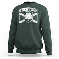 Irish-Scots Irish Scottish Sweatshirt O'Scottish Vintage Shamrock