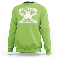 Irish-Scots Irish Scottish Sweatshirt O'Scottish Vintage Shamrock