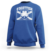 Irish-Scots Irish Scottish Sweatshirt O'Scottish Vintage Shamrock