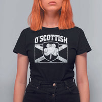 Irish-Scots Irish Scottish T Shirt For Women O'Scottish Vintage Shamrock