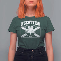 Irish-Scots Irish Scottish T Shirt For Women O'Scottish Vintage Shamrock