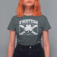 Irish-Scots Irish Scottish T Shirt For Women O'Scottish Vintage Shamrock