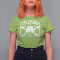 Irish-Scots Irish Scottish T Shirt For Women O'Scottish Vintage Shamrock