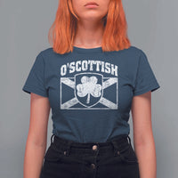 Irish-Scots Irish Scottish T Shirt For Women O'Scottish Vintage Shamrock