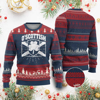 Irish-Scots Irish Scottish Knitted Sweatshirt O'Scottish Vintage Shamrock - Wonder Print Shop