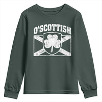 Irish-Scots Irish Scottish Youth Sweatshirt O'Scottish Vintage Shamrock