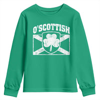 Irish-Scots Irish Scottish Youth Sweatshirt O'Scottish Vintage Shamrock