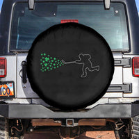 Funny St Patrick's Day Ice Hockey Shamrock Spare Tire Cover