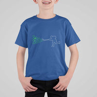 Funny St Patrick's Day Ice Hockey Shamrock T Shirt For Kid