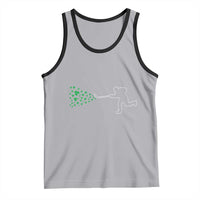 Funny St Patrick's Day Ice Hockey Shamrock Tank Top