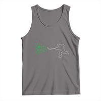 Funny St Patrick's Day Ice Hockey Shamrock Tank Top