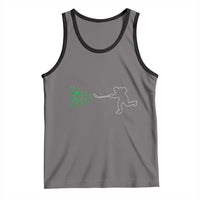 Funny St Patrick's Day Ice Hockey Shamrock Tank Top