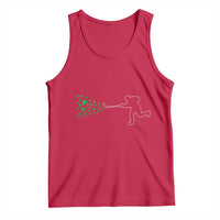 Funny St Patrick's Day Ice Hockey Shamrock Tank Top