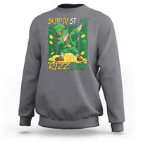 Funny Skibidi St Pat Rizz Day Sweatshirt Dabbing Leprechaun Shamrock Coin