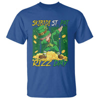 Funny Skibidi St Pat Rizz Day T Shirt Dabbing Leprechaun Shamrock Coin