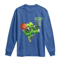 Funny St Patrick's Day Basketball Green Shamrock Long Sleeve Shirt