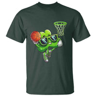 Funny St Patrick's Day Basketball Green Shamrock T Shirt