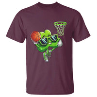Funny St Patrick's Day Basketball Green Shamrock T Shirt