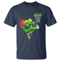 Funny St Patrick's Day Basketball Green Shamrock T Shirt