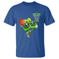 Funny St Patrick's Day Basketball Green Shamrock T Shirt