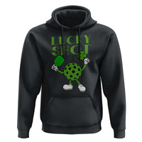 Funny St Patrick's Day Pickleball Lucky Shot Hoodie