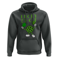 Funny St Patrick's Day Pickleball Lucky Shot Hoodie