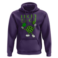 Funny St Patrick's Day Pickleball Lucky Shot Hoodie