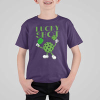 Funny St Patrick's Day Pickleball Lucky Shot T Shirt For Kid