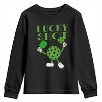 Funny St Patrick's Day Pickleball Lucky Shot Youth Sweatshirt