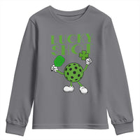 Funny St Patrick's Day Pickleball Lucky Shot Youth Sweatshirt