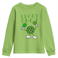 Funny St Patrick's Day Pickleball Lucky Shot Youth Sweatshirt