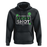 Funny St Patrick's Day Pickleball Hoodie Lucky Shot Shamrock