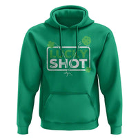 Funny St Patrick's Day Pickleball Hoodie Lucky Shot Shamrock