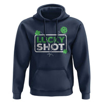 Funny St Patrick's Day Pickleball Hoodie Lucky Shot Shamrock