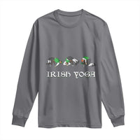Funny St Patricks Day Beer Drinking Long Sleeve Shirt Irish Yoga Leprechaun Beer Mug