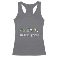 Funny St Patricks Day Beer Drinking Racerback Tank Top Irish Yoga Leprechaun Beer Mug