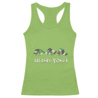 Funny St Patricks Day Beer Drinking Racerback Tank Top Irish Yoga Leprechaun Beer Mug