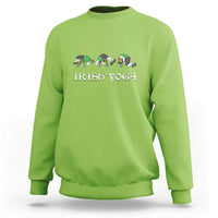 Funny St Patricks Day Beer Drinking Sweatshirt Irish Yoga Leprechaun Beer Mug