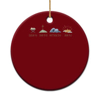 The Life Of Jesus Christ Religious Bible Verse Ceramic Ornament - Wonder Print Shop