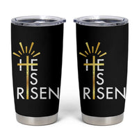 He Is Risen Tumbler Cup Christian Easter Day Religious Bible Verse Cross