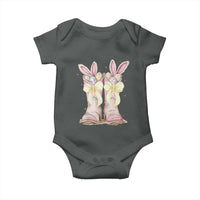 Funny Easter Day Cowgirl Egg Cowboy Boots Baby Onesie