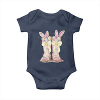Funny Easter Day Cowgirl Egg Cowboy Boots Baby Onesie