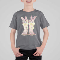 Funny Easter Day Cowgirl Egg Cowboy Boots T Shirt For Kid