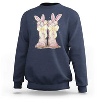 Funny Easter Day Cowgirl Egg Cowboy Boots Sweatshirt