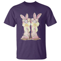 Funny Easter Day Cowgirl Egg Cowboy Boots T Shirt