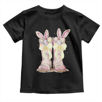 Funny Easter Day Cowgirl Egg Cowboy Boots Toddler T Shirt