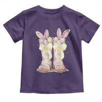Funny Easter Day Cowgirl Egg Cowboy Boots Toddler T Shirt