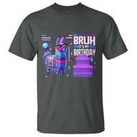 Funny Bruh It's My Birthday T Shirt Llama Pinata Gaming Bday
